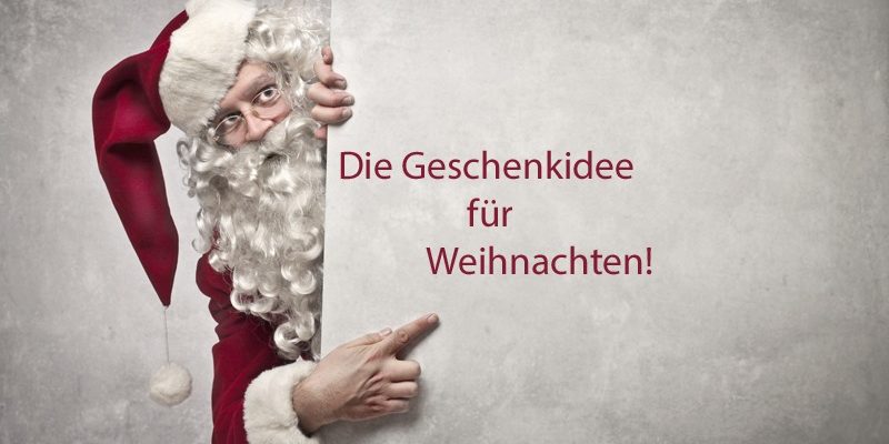 Weihnachtsmann hat eine Geschenkidee